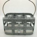 6 Grids Portable Rectangular Metal Beer Holder thumbnail-1