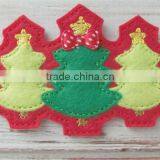 2017 Christmas Trees Felt Headband Slider Applique Made in China thumbnail-1
