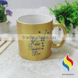 Electroplating Gold Ceramic Coffee Mugs thumbnail-1