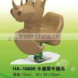 (HA-16607) WHOLESALE EXCELLENT QUALITY AMUSEMENT PARK OUTDOOR ROCKING HORSE /GOOD QUALITY KIDS OUTDOOR SPRING ROCKING HORSE thumbnail-1