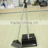 Cheap Plastic Long Handle Lobby Broom With Dustpan Sets thumbnail-1