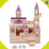 Wholesale Delicate Baby Wooden Dollhouse Playset Stylish Wooden Dollhouse Toy for Kids W06A033 thumbnail-5