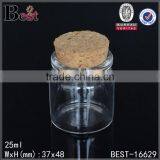 50ml 100ml 300ml Clear Empty Glass Bottle With Cork Good Quality Screen Printing Wholesale Manufacturer thumbnail-5