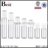 Cosmetic Fragrance Perfume Bottle Roll on 5ml 10ml 12ml Clear Stainless Steel Roller White Plastic pp Cover Bottle Perfume thumbnail-6