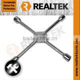 Cross Rim Wrench With Iron Pad