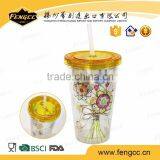 Trade Assurance Hdpe Personalized Travelling Large Plastic Cup With Straw thumbnail-1