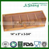 Fashion Design Clear Bamboo Tea Box With Acrylic Cover thumbnail-1