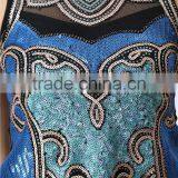 New Design Ladies Heavy Sequin Embroideried Embellishment Beaded Top thumbnail-6
