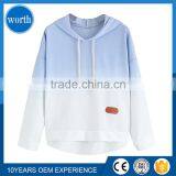 Gradient Pullover Sweatshirt Hoodie Cotton Shirt Blue Ombre thumbnail-1