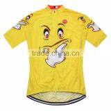 OEM Sports Wear Factory Bright Yellow Lovely Comics Cycling Jersey Mens thumbnail-2