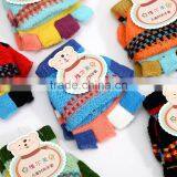 TC13023 Wholesale Knit Kids Gloves New Style Cheap Winter Fleece Long Gloves for Kids thumbnail-5