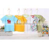 New Arriving Plain Cotton Baby Shirt Short Sleeves Blank Baby T-shirts Wholesale thumbnail-4