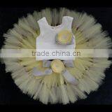 Baby Girls Pettiskirt Set Dress With Top Girls Fluffy Tulle Chiffon Fairy Pettiskirt Sets thumbnail-2