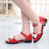 Zm50133b Summer Fashion pu Leather Sandal Girls New Design Kids Shoe With Bowknot thumbnail-1