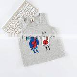 S17140A In Stock Boys Summer Cotton Knitting Pattern Printed Baby Vest thumbnail-5