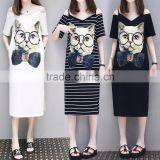 Z&M New Women Latest Fashion Dress Cartoon Dress Sheath Dress thumbnail-1