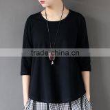 Z&M Linen Blouse Linen T-shirt for Women Plus Size t Shirt for Women thumbnail-1