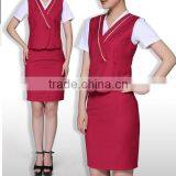 OEM Custom Women Pilot Skirt Airline Stewardess Uniform thumbnail-1