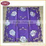 Beautiful Design Embroidery Purple Tablecloths thumbnail-1