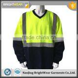 100% Polyester Contrast Safety Sweatshirt With Reflective Tape Meet AS/NZS 1906.4:2010 thumbnail-1