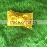 Yellow Headband Baby Girl Hot Sale Kids Artificial Bow Headbands Child Girls Fashion Cotton Headband thumbnail-1