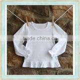 2017 Wholesale Baby Security Clothes Pure White Narrow Cuff Little Girl Eco Friendly Material thumbnail-1