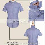 100% Cotton Chambray Short Sleeve Casual Men Shirts thumbnail-1