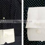 2017 Men's Polka Dot Casual Roll Collar Shirts thumbnail-2