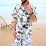 Hot Sale Cotton Printing Men's Short Sleeve Shirts Men Hawaiian Shirts thumbnail-1