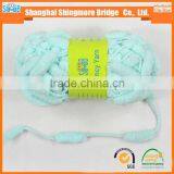 2016 China Yarn Factory Wholesale Polyester Pompom Fancy Knitting Yarn for Hand Knitting thumbnail-2