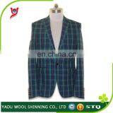 Custom Men Slim Fit Suits / Check Mens Tailored Suit / Made to Measure Suits