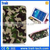 Camouflage Pattern Card Holder Flip Stand TPU+ PU Leather Case for Samsung Galaxy Tab 3 Lite T110/T111