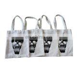 Halloween Plain White Cotton Canvas Tote Bag thumbnail-2