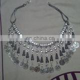 2015 New Vintage Choker Silver & Gold Round Coin Necklace thumbnail-1