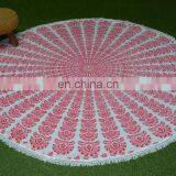 Home Decor Suppliers Cotton Printed Round Table Cover thumbnail-1