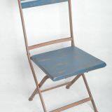 Metal Outdoor Folding Chair Coffer Table Round Chair thumbnail-3