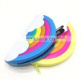 Women Gender Rainbow Shape Pencil Pen Pouch Large Change Money COIN Wallet Silicone Bags thumbnail-6