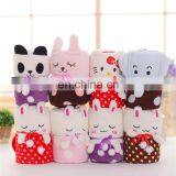 Safe Wholesale Lovely Animal Design Printed Coral Fleece Baby Blanket Baby Flannel Blanket thumbnail-1