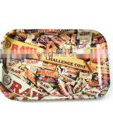 HQP-XJ09 HongQiang Wholesale Metal Cigarette Rolling Tray Storage Tray Tinplate Tray for Smoking Ashtray thumbnail-5