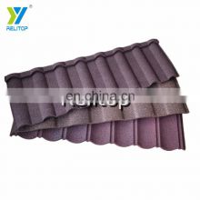 B2B Supplier Tropical Style Good Fire Resistance Eco-friendly Old Metal Roofing Maintenance Material stone coated roof tiles