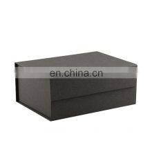 Wholesale Rigid Cardboard Luxury Product Packaging Magnetic Grey Color Gift Present Box thumbnail-1