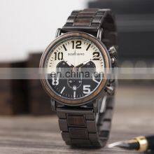 BOBO BIRD Brand Own Logo Wood Business Watch With Waterproof Luminous Clock Mechanical Automatic Watch Luxury thumbnail-2