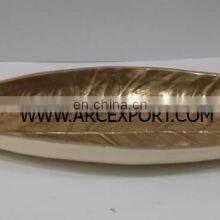 Brass Antique Leaf Bowl thumbnail-3