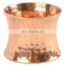 Copper Plated Hamerred Wedding Napkin Rings