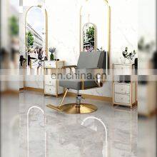 Modern Styling Salon Furniture Gold Black Bed Ceramic Bowl Set Backwash Massage Sink Shampoo Chair