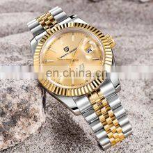 PAGANI DESIGN 1645 High Quality Gold Wrist Watch Stainless Steel Automatic Luxury Men Watch Numeric thumbnail-5