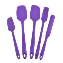 Wholesale Kitchen Accessories 5Pcs Heat Resistant Food Silicone Kitchen Utensils Cooking Spatula Set thumbnail-2