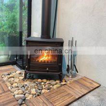 Modern Patio Small Luxury Freestanding Fireplace Door Flame Frame For Sale thumbnail-3