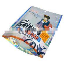 Custom Printed Crispy Snack Food Aluminum Foil Holographic Packaging Stand up Zipper Bag thumbnail-5