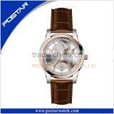 Hot Sale Quartz Watch With Genuine Leather Band CE ROHS Approved thumbnail-1